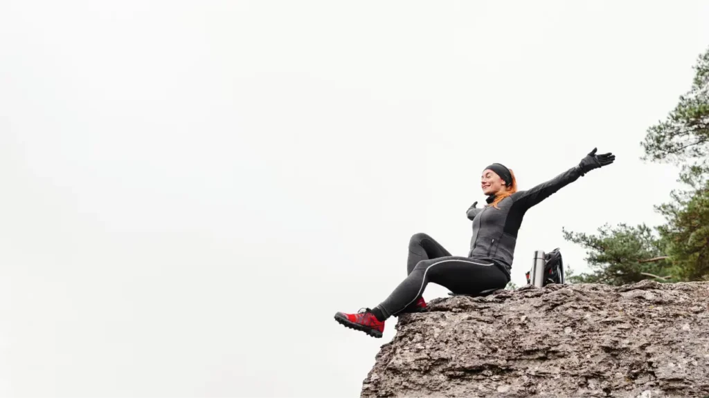 Person Climbing Mountain Confidence Growth