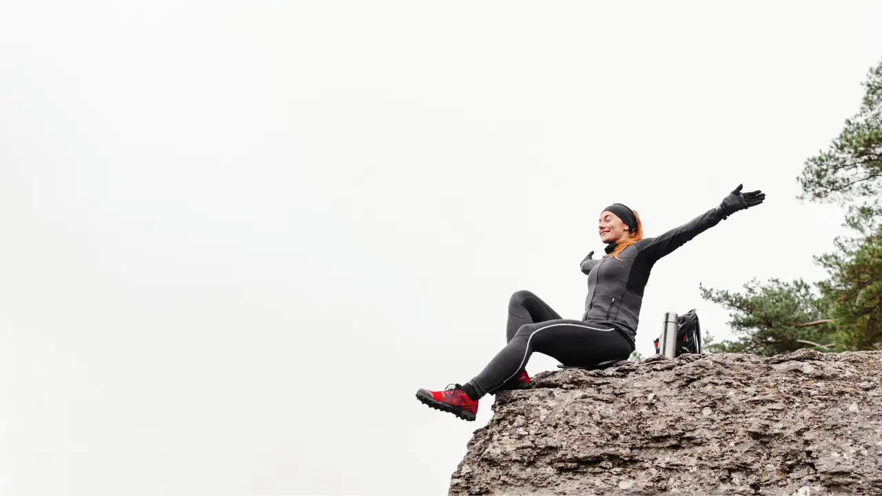 Person Climbing Mountain Confidence Growth